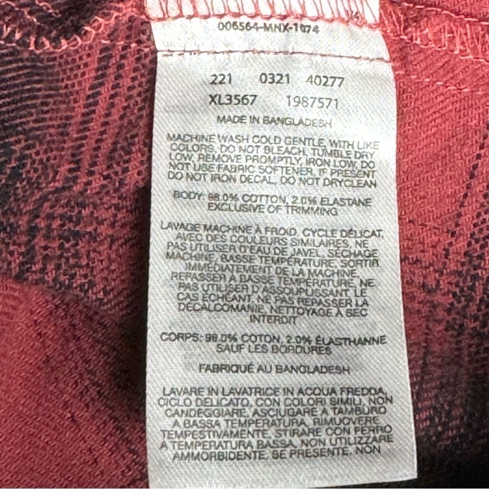 Columbia Red/Black Plaid Flannel Dress - Picture 12 of 12